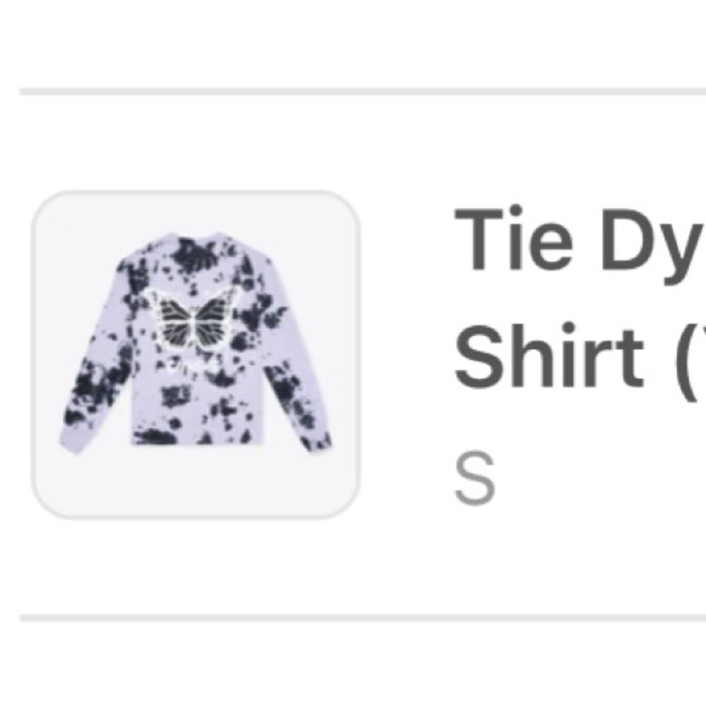 Purple and Black Tie-Dye Long Sleeve Shirt